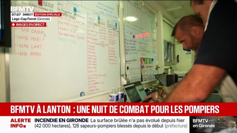 Incendie en Gironde: immersion au cœur d’un centre de commandement des sapeurs-pompiers