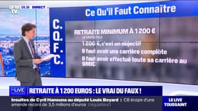 Retraites: qui pourra bénéficier d'une pension à 1200€?