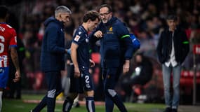 Alvaro Odriozola blessé lors de Gérone-Real Sociedad, le 3 février 2024.