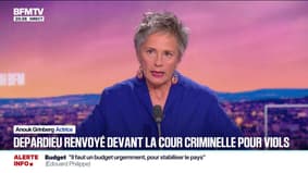 "On ne peut pas être consentante d'un rapport sexuel avec Gérard Depardieu", affirme Anouk Grinberg, actrice