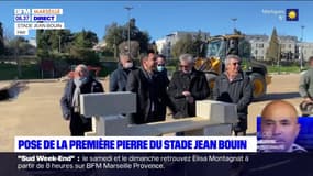 Marseille: pose de la première pierre du nouveau stade Jean Bouin