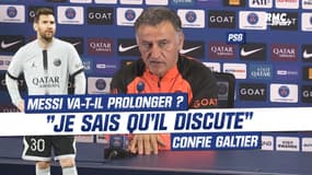 PSG : "je sais qu'il discute" Galtier sur la prolongation de Messi