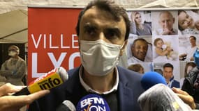 Grégory Doucet ce mercredi au Palais des sports de Lyon.