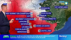 Ciel nuageux et risque orageux dans les Alpes du Sud ce vendredi, il fera 38°C à Manosque et 30°C à Saint-Boonnet-en-Champsaur