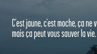 Le gilet jaune obligatoire en voiture.