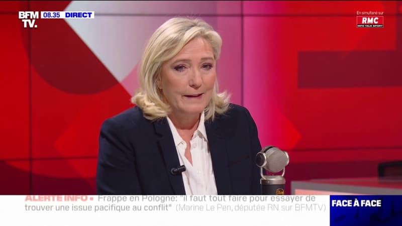 Migrants: pour Marine Le Pen, 