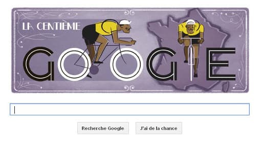 Le Doodle du 29 juin célèbre le 100e Tour de France.