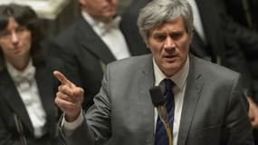 Le ministre de l'Agriculture et porte-parole du gouvernement Stéphane Le Foll devant l'Assemblée nationale à Paris le 5 avril 2016