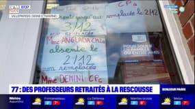 Seine-et-Marne: face aux nombreuses absences de professeurs, des enseignants retraités assurent l'intérim