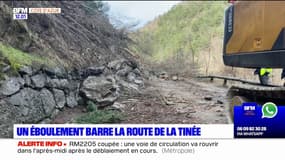 Alpes-Maritimes: un éboulement barre la route des stations de la vallée de la Tinée