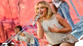 La chanteuse Sabrina Carpenter lors du festival Coachella en Californie, le 12 avril 2024.