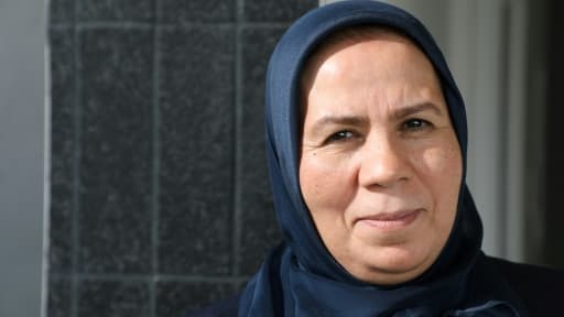 Latifa Ibn Ziaten, Franco-marocaine de 57 ans, le 17 septembre 2017 à New York et dont le fils fils Imad a été assassiné par Mohamed Merah le 11 mars 2012