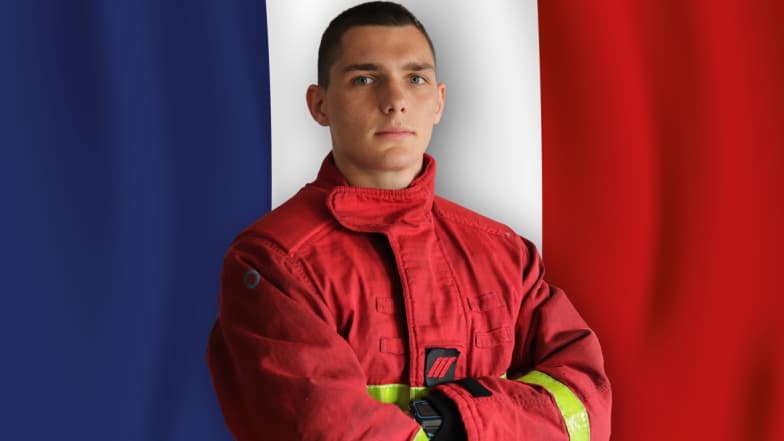 Dorian Damelincourt, caporal-chef de la brigade des sapeurs-pompiers de Paris, mort ce lundi 3 juillet 2023 en intervention. 