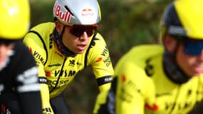 Wout van Aert en reconnaissance du Omloop Het Nieuwsblad, le 28/02/2025