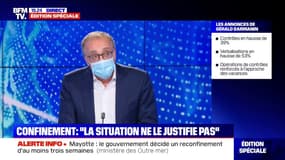 Pour le professeur Deray, le gouvernement "fait un pari qui n'est pas sanitaire" en ne reconfinant pas