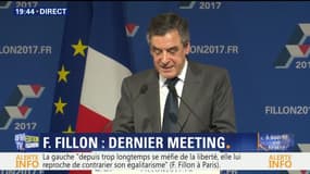 Derniers meetings de la primaire à droite: Discours de François Fillon à Paris