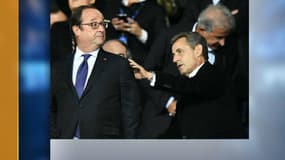 François Hollande et Nicolas Sarkozy complices au Parc des Princes lors de PSG-Bayern?