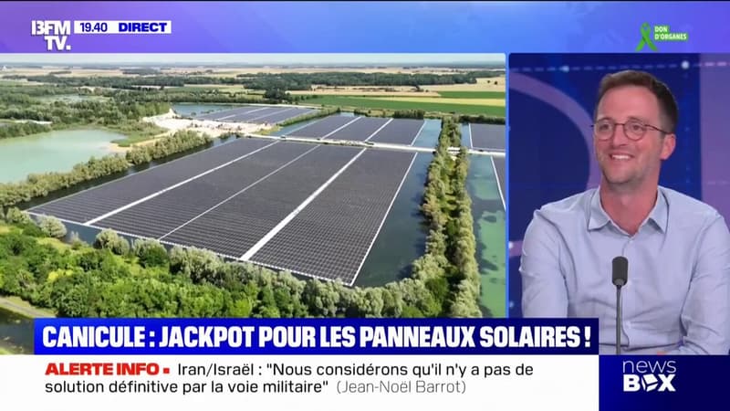 Chaleur intense: les panneaux solaires tournent à plein régime
