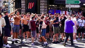 Des supporters de West Ham en déplacement à Lyon