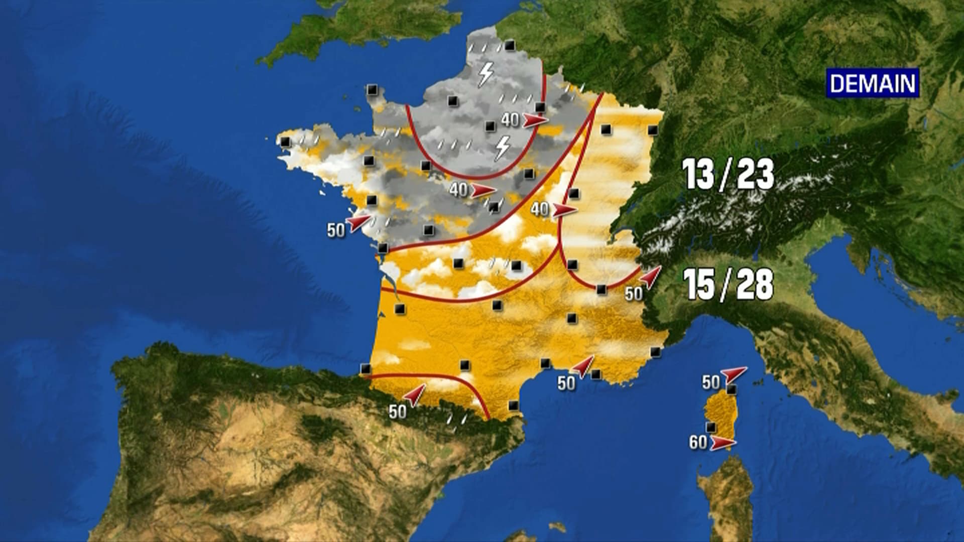 Les prévisions météo de ce samedi 10 juillet 2021