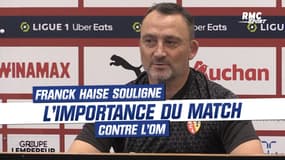 Lens-OM : "Un match important pour la première partie de tableau" selon Haise