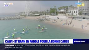 Saint-Raphaël: du paddle pour la bonne cause