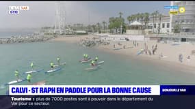 Saint-Raphaël: du paddle pour la bonne cause