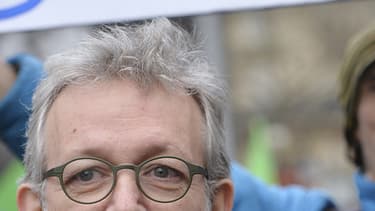 Pierre Laurent et Jean-Luc Mélenchon, côte à côte lors d'une manifestation en soutien à la Grèce en février 2015 à Paris.