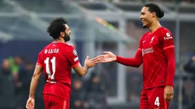 Mohamed Salah et Virgil Van Dijk, en février 2022.