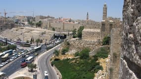 Une vue de la Tour de David à Jérusalem.