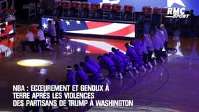NBA : Ecœurement et genoux à terre après les violences des partisans de Trump à Washington