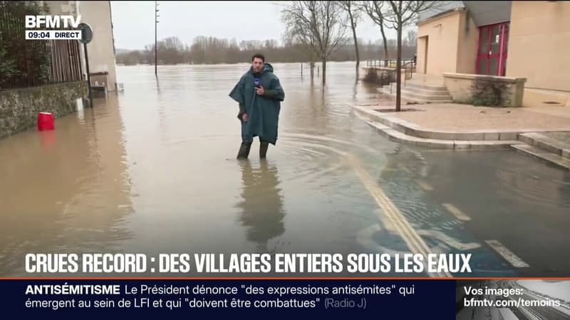 Crues: à Langon, en Gironde, la Garonne est à 9m70 de haut