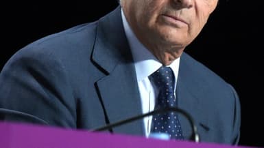 Vincent Bolloré lors d'une assemblée générale du groupe Vivendi, le 19 avril 2018 à Paris