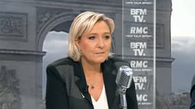 Marine Le Pen était l'invitée de Jean-Jacques Bourdin ce mardi. 