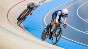 Oscar Nilsson-Julien sur l'omnium des championnats du monde de cyclisme sur piste, 19 octobre 2024
