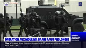 Opération de police aux Moulins: la garde à vue des deux suspects interpellés jeudi prolongée à Nice 