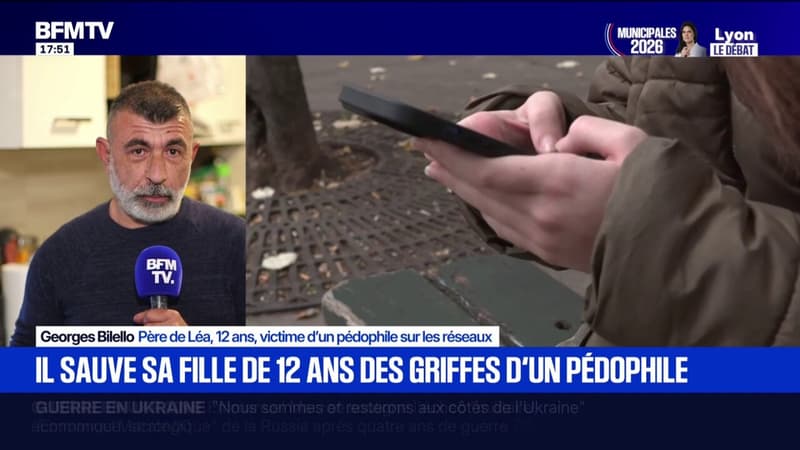 Georges, père de Léa, 12 ans, victime d'un pédophile sur les réseaux sociaux, raconte comment il a sauvé sa fille après sa tentative de suicide