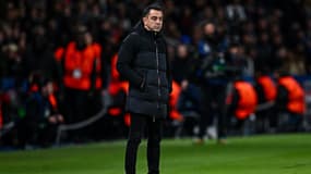 Xavi Hernandez, le mercredi 10 avril 2024, en quart de finale de la Ligue des champions, au Parc des Princes.