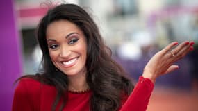 L'ex-Miss France Cindy Fabre, au festival de Deauville en septembre 2022.