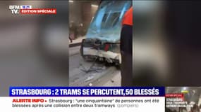 Accident de tramways à Strasbourg: les images du tramway percuté
