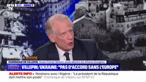 Négociations de paix en Ukraine: "Nous sommes manifestement, dans l'esprit de Donald Trump, une variable d'ajustement", affirme Dominique de Villepin