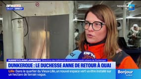 Dunkerque: le Duchesse Anne retrouve le Bassin du commerce après six mois en cale sèche