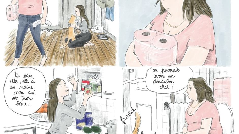 Un extrait de la BD "Marcie" de Cati Baur Un extrait de la BD "Marcie" de Cati Baur