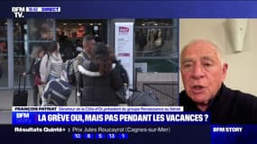 Droit de grève dans les entreprises publiques: pour le président du groupe Renaissance au Sénat, "il faut que le débat [de l'interdiction des grèves pendant les vacances] ait lieu" 
