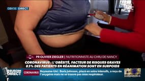 Coronavirus: "Le risque d'être intubé est multiplié par 2 en cas d'obésité sévère"