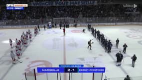 Synerglace Ligue Magnus: les Spartiates de Marseille arrachent la victoire, en prolongation, face aux Jokers de Cergy-Pontoise