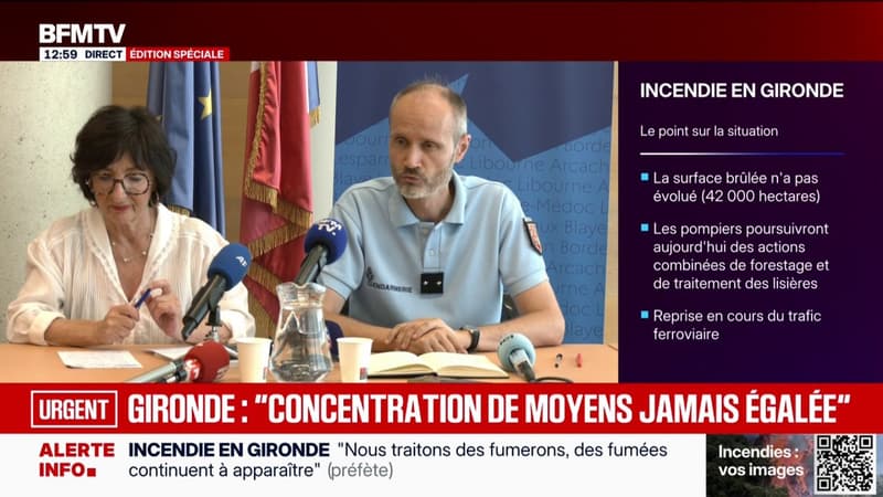 Incendies: la préfète de la Nouvelle-Aquitaine et de la Gironde évoque "plus de 330" sapeurs-pompiers blessés