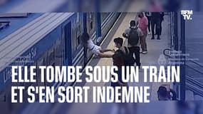 Une jeune femme tombe sous un train en marche et s'en sort indemne en Argentine
