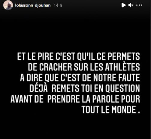 The heated exchange between Lolassonn Djouhan and Quentin Bigot on Instagram.