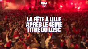 À Lille, les scènes de liesse dans les rues après le titre de champion de France du LOSC